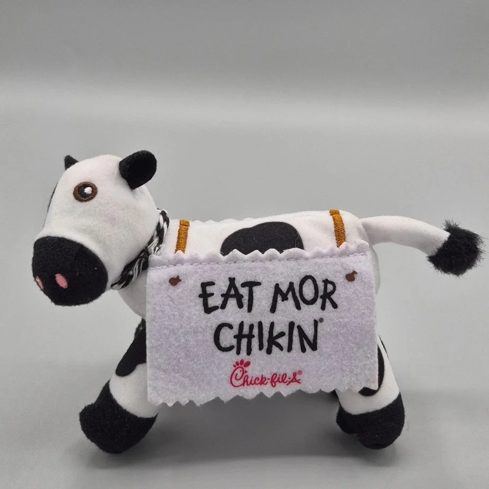 Chick-fil-A Eat Mor Chikin Cow Plush Stuffed Animal Mascot 2024 1794WB